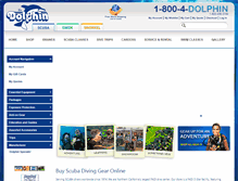 Tablet Screenshot of dolphinscuba.com